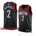 Camiseta Fred Vanvleet #2 Houston Rockets Statement 2023-24 Negro