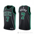 Camiseta Jaylen Brown NO 7 Boston Celtics Statement 2020-21 Negro