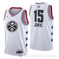 Camiseta Nikola Jokic #15 All Star 2019 Denver Nuggets Blanco