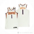 Camiseta Devin Booker #1 Phoenix Suns Association Autentico 2021 Blanco