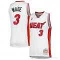 Camiseta Dwyane Wade #3 Miami Heat Mitchell & Ness 2005-06 Blanco