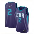 Camiseta LaMelo Ball NO 2 Charlotte Hornets Statement Edition Violeta