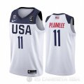 Camiseta Mason Plumlee #11 USA 2019 FIBA Basketball World Cup Blanco