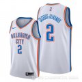 Camiseta Shai Gilgeous-Alexander #2 Oklahoma City Thunder Association Blanco