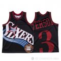 Camiseta Allen Iverson #3 Philadelphia 76ers Mitchell & Ness Big Face Negro