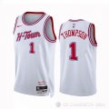Camiseta Amen Thompson #1 Houston Rockets Ciudad 2023-24 Blanco