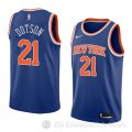 Camiseta Damyean Dotson #21 New York Knicks Icon 2018 Azul