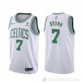 Camiseta Jaylen Brown NO 7 Boston Celtics Association 2021-22 Blanco