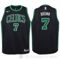Camiseta Jaylen Brown #7 Boston Celtics Nino Statement 2017-18 Negro