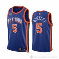 Camiseta Immanuel Quickley #5 New York Knicks Ciudad 2023-24 Azul