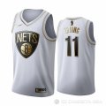 Camiseta Kyrie Irving #11 Golden Edition Brooklyn Nets Blanco