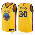Camiseta Stephen Curry #30 Golden State Warriors Nino Ciudad Amarillo