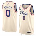 Camiseta Jerryd Bayless #0 Philadelphia 76ers Ciudad 2018 Crema