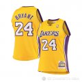 Camiseta Kobe Bryant #24 Los Angeles Lakers Nino Mitchell & Ness 2008-09 Amarillo