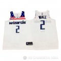 Camiseta Wall #2 Washington Wizards Autentico 2017-18 Blanco