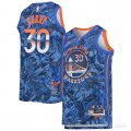 Camiseta Stephen Curry NO 30 Golden State Warriors MVP Azul
