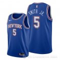 Camiseta Dennis Smith Jr. #5 New York Knicks Statement Azul